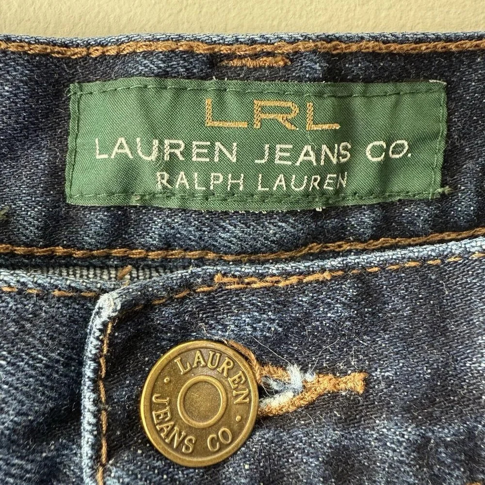 Lauren Ralph Lauren Classic Bootcut Straight Leg Jeans Women’s Sz 6 Dark Classic - Picture 3 of 10